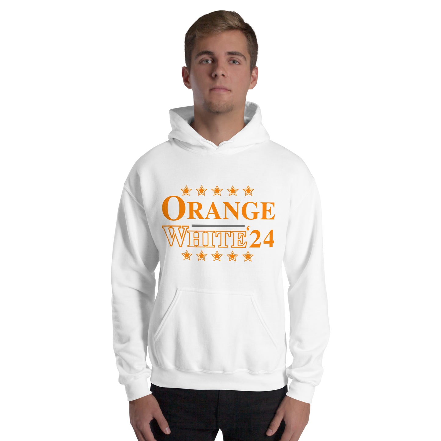 ORANGE/WHITE '24 ELECTION Unisex Hoodie