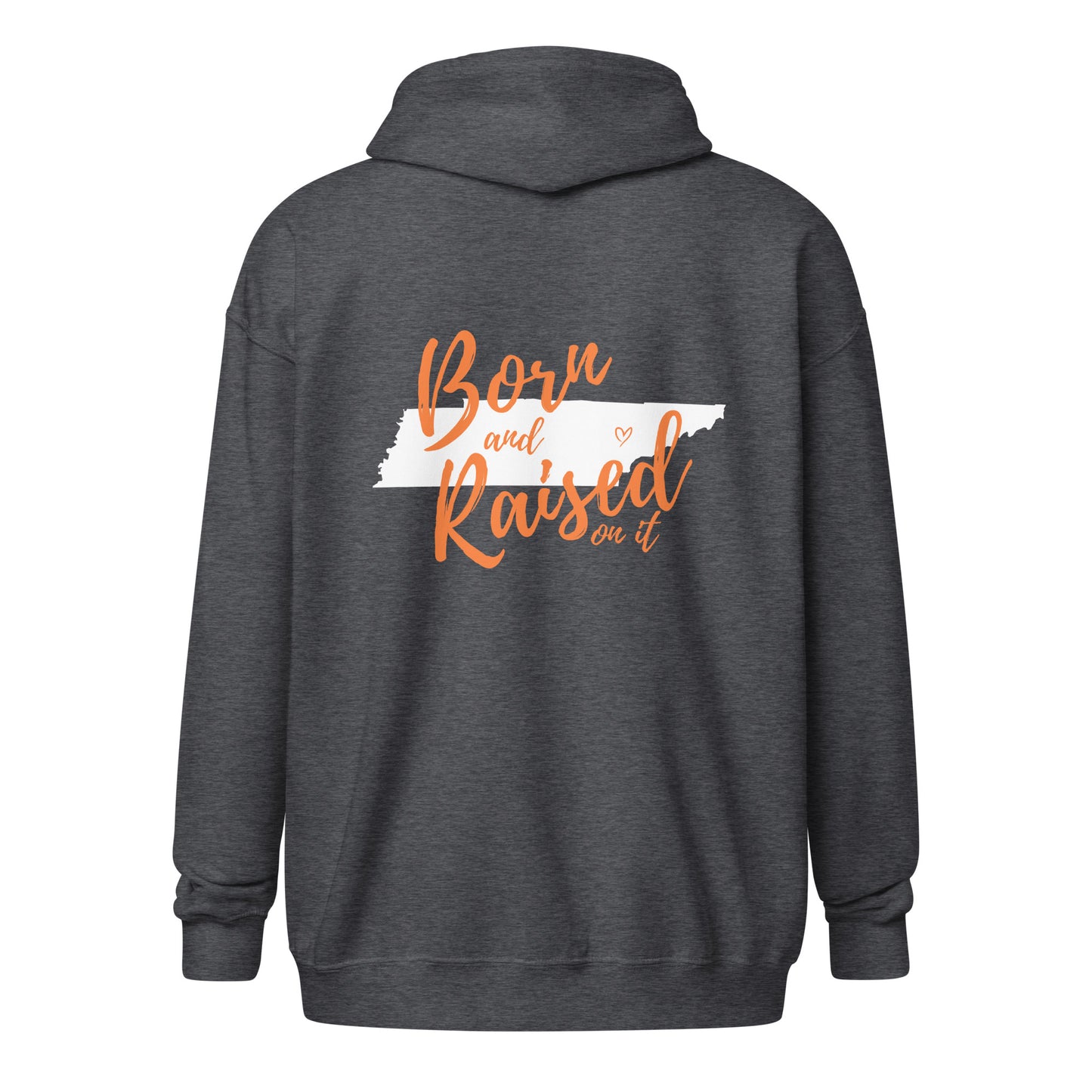 Born and Raised TN Unisex heavy blend zip hoodie
