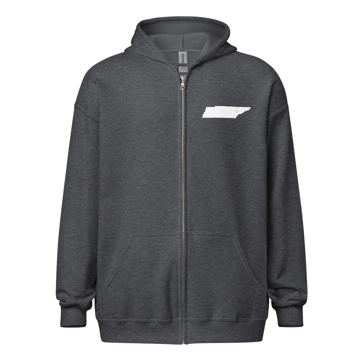 Born and Raised TN Unisex heavy blend zip hoodie