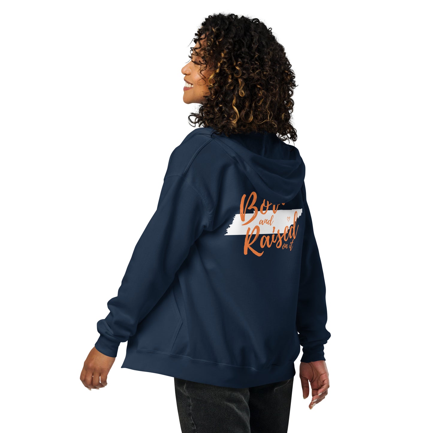 Born and Raised TN Unisex heavy blend zip hoodie