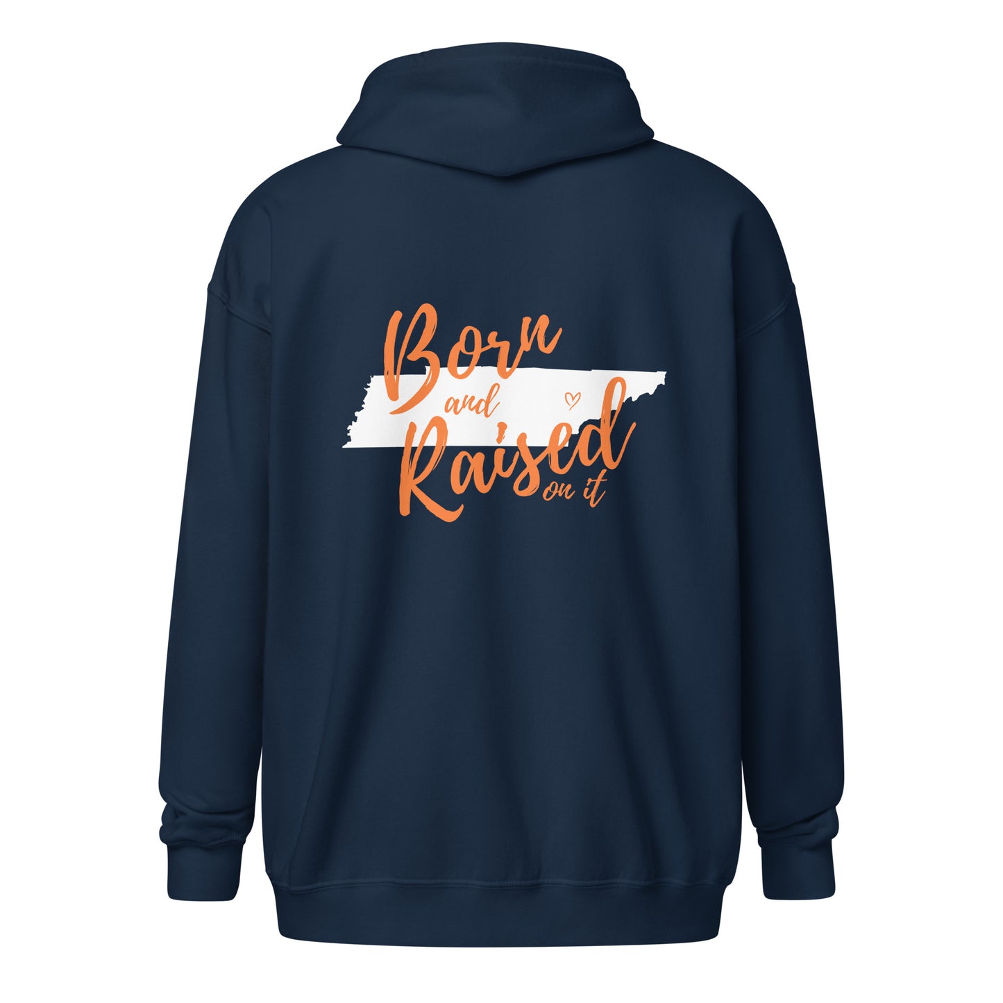 Born and Raised TN Unisex heavy blend zip hoodie