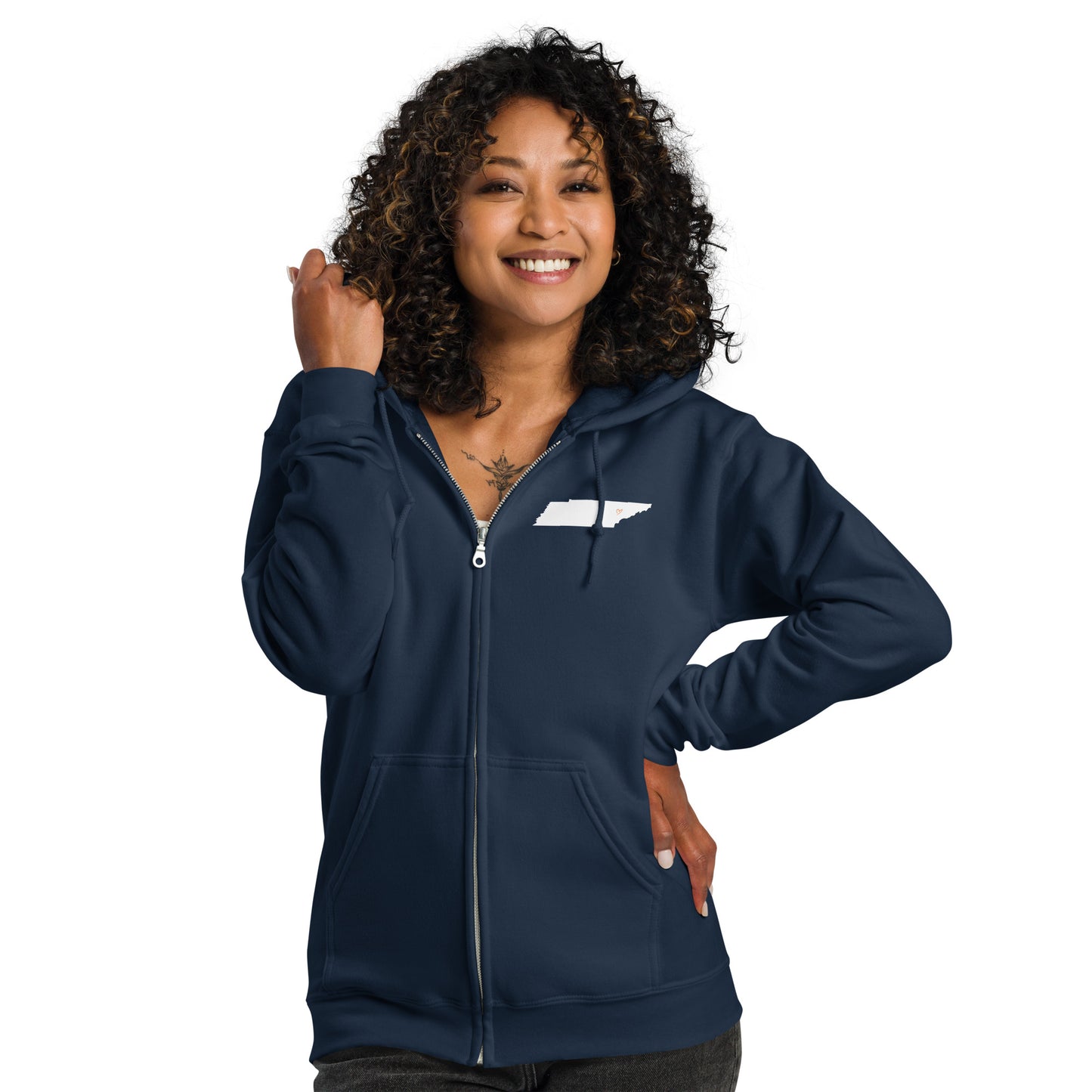 Born and Raised TN Unisex heavy blend zip hoodie