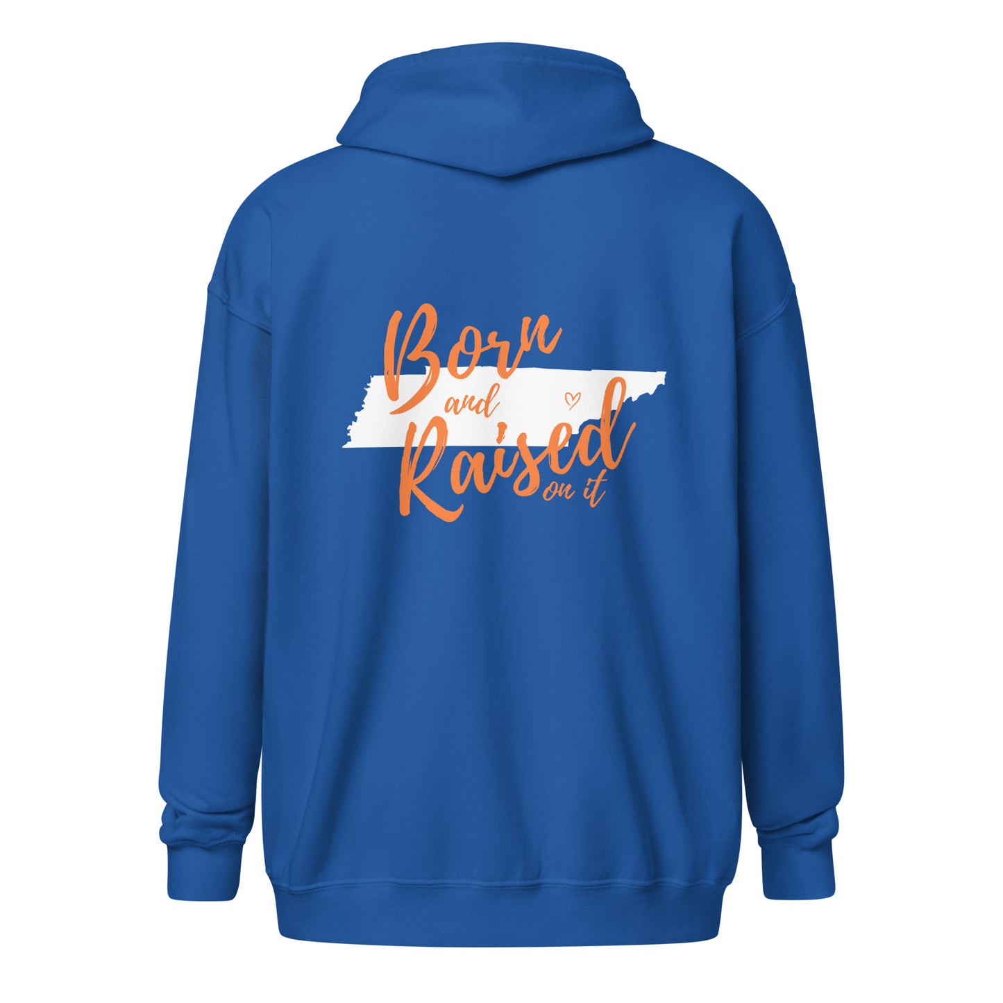 Born and Raised TN Unisex heavy blend zip hoodie