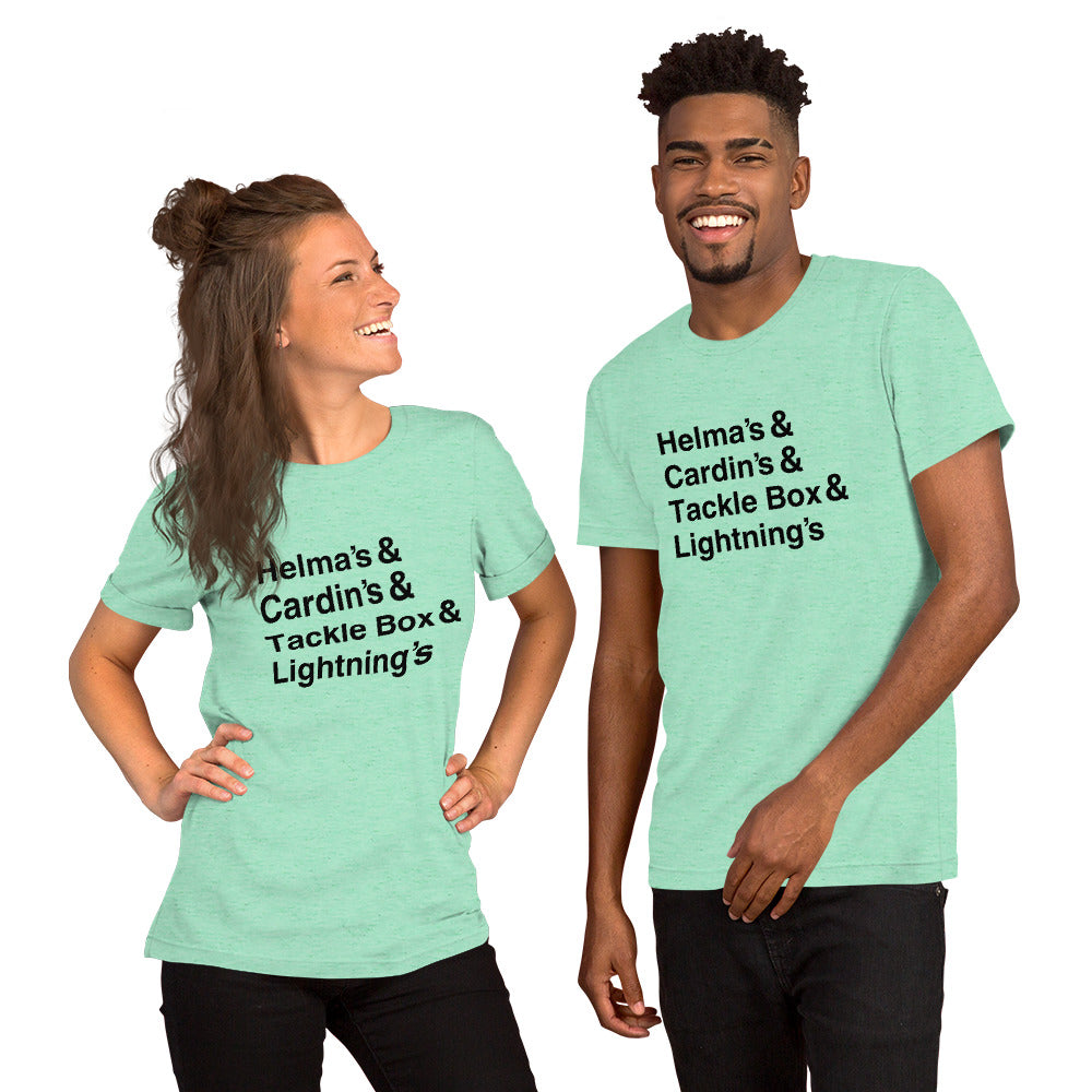 Childhood East Knox Restaurants Unisex t-shirt