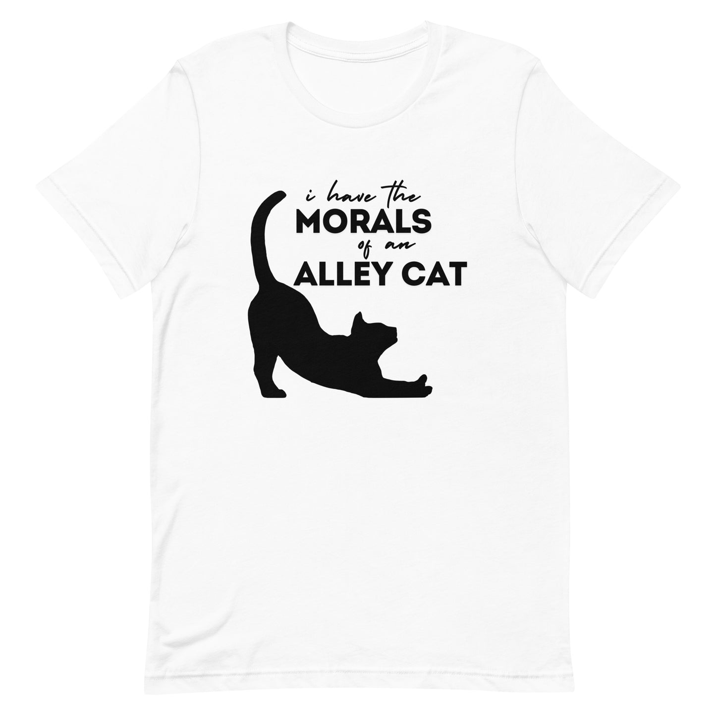 Morals of an Alley Cat Unisex t-shirt