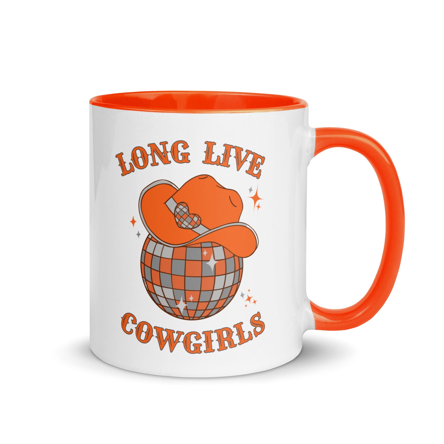 Long Live BIG ORANGE Cowgirls Mug with Color Inside