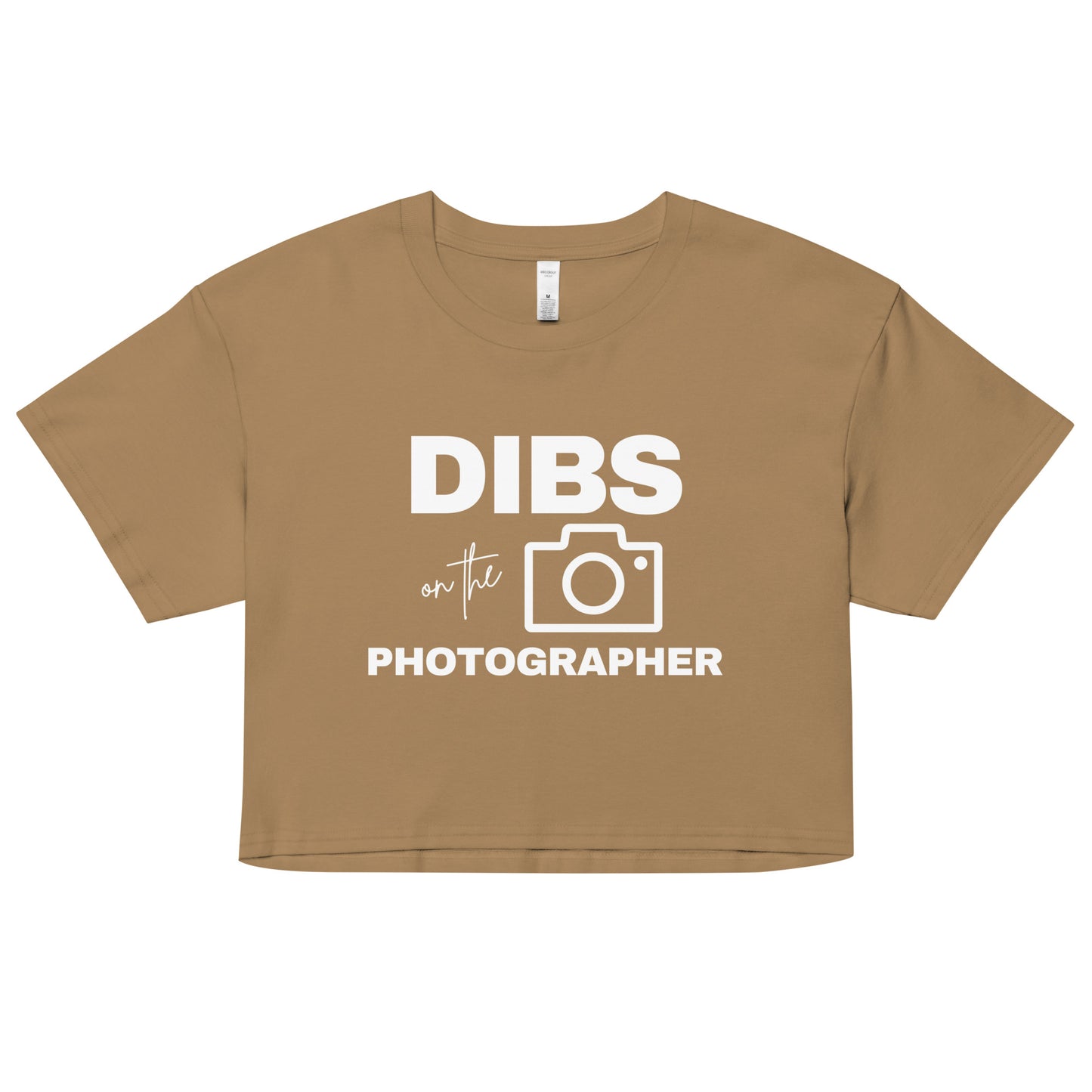 DIBS on the Photographer Women’s crop top