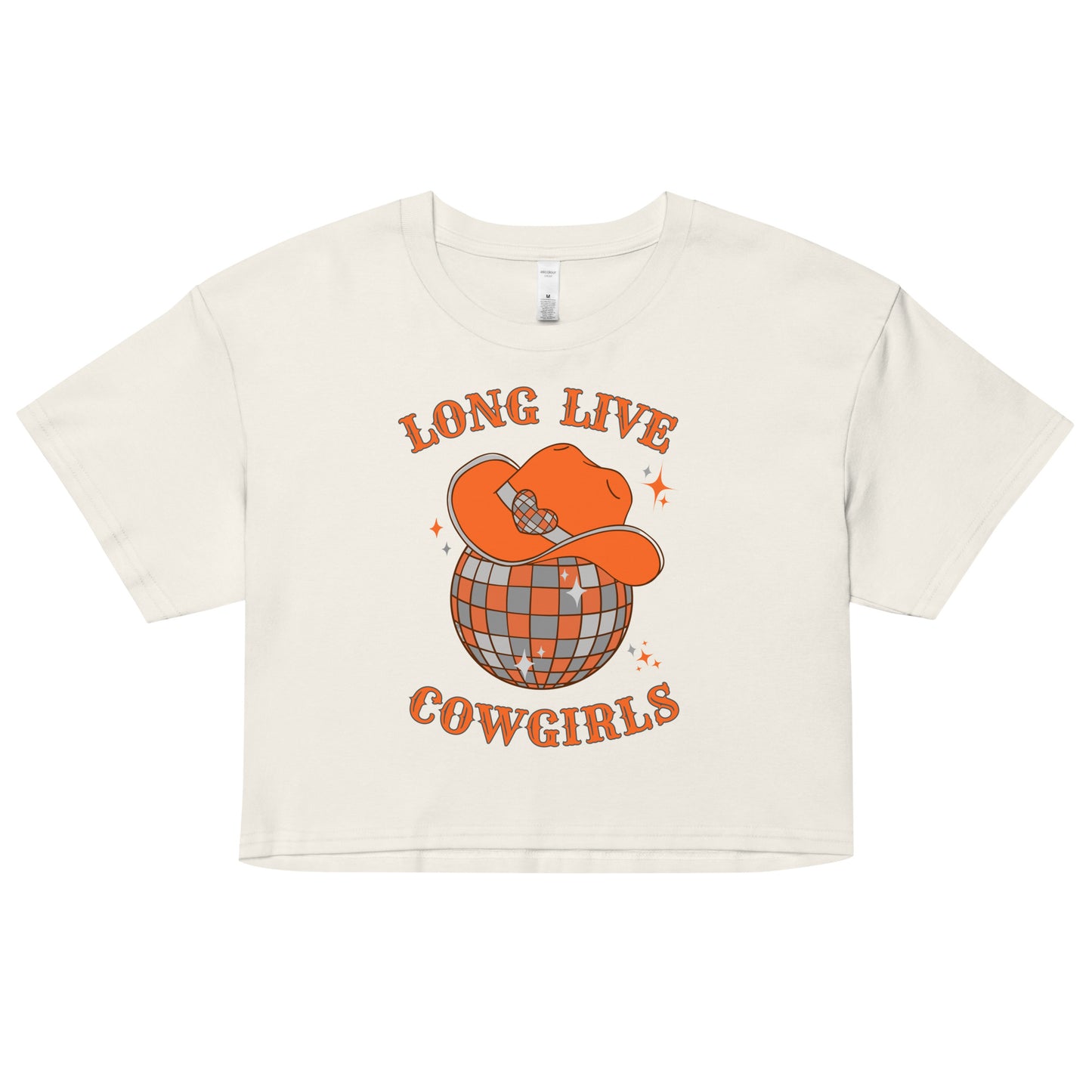 Long Live BIG ORANGE Cowgirls Women’s crop top
