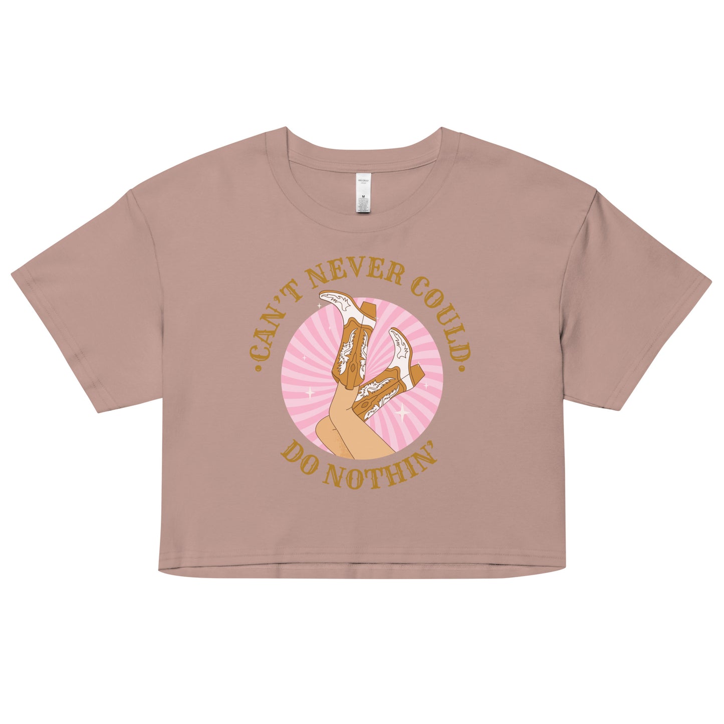 Can't Never Could Cowgirl Women’s crop top