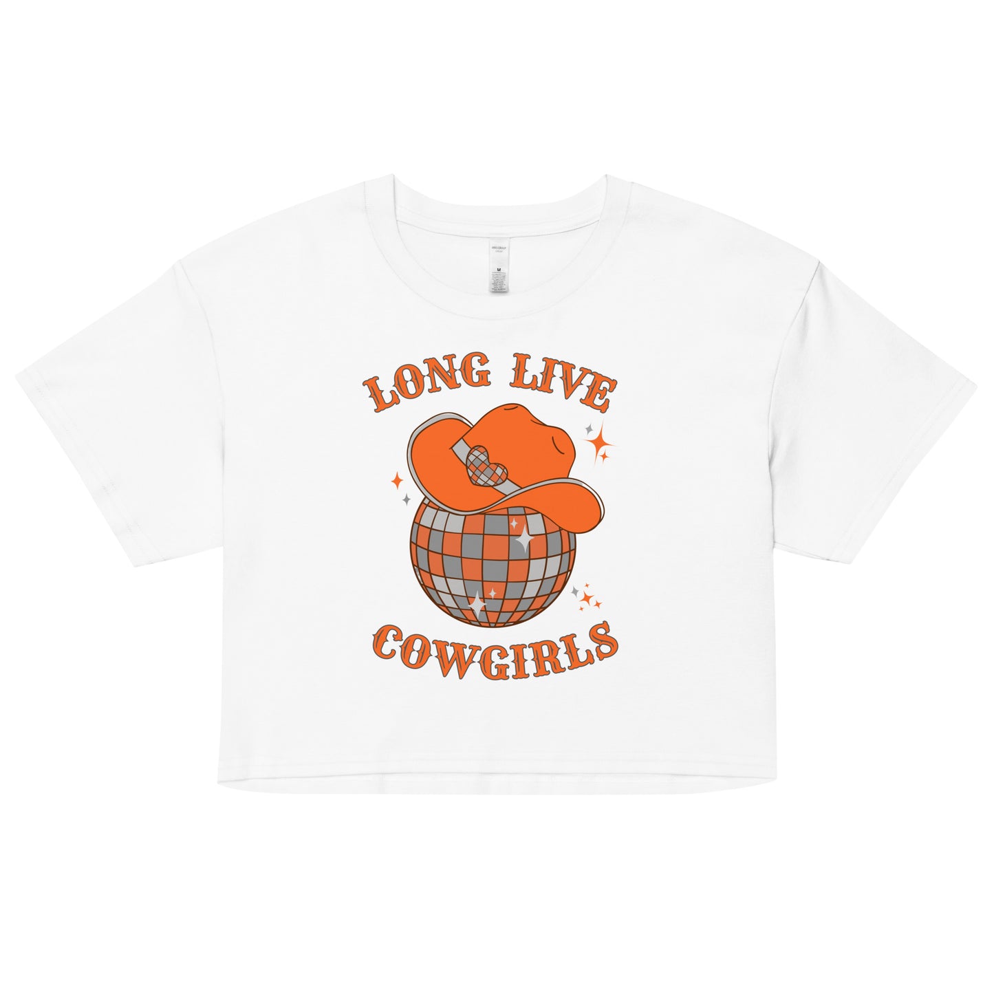 Long Live BIG ORANGE Cowgirls Women’s crop top