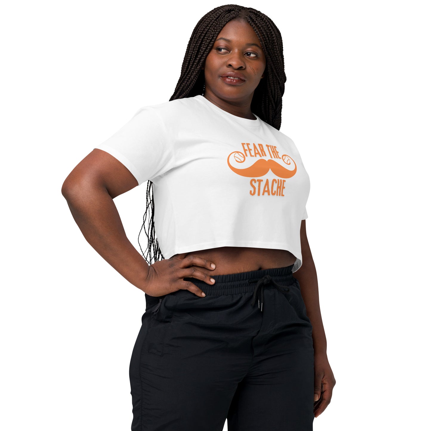 Fear the 'Stache Women’s crop top