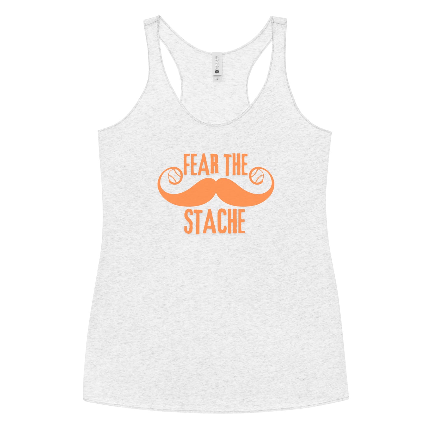 Fear the Stache Women's Racerback Tank