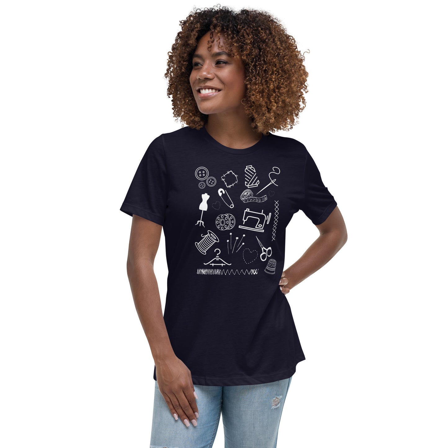 Sewing Doodles Women's Relaxed T-Shirt