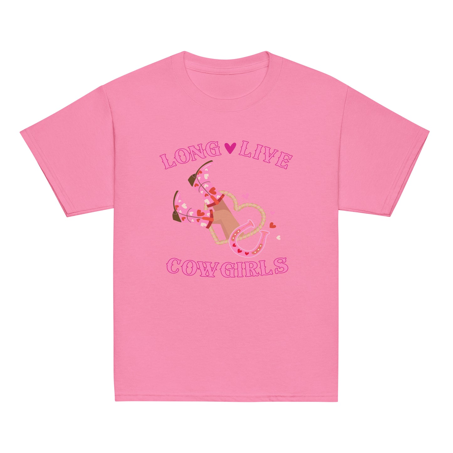 Long Live Cowgirls Boots-n-Hearts Youth classic tee