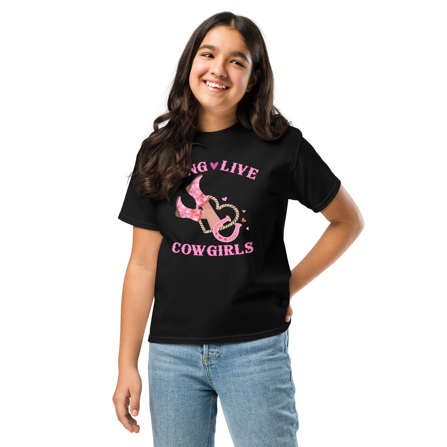 Long Live Cowgirls Boots-n-Hearts Youth classic tee