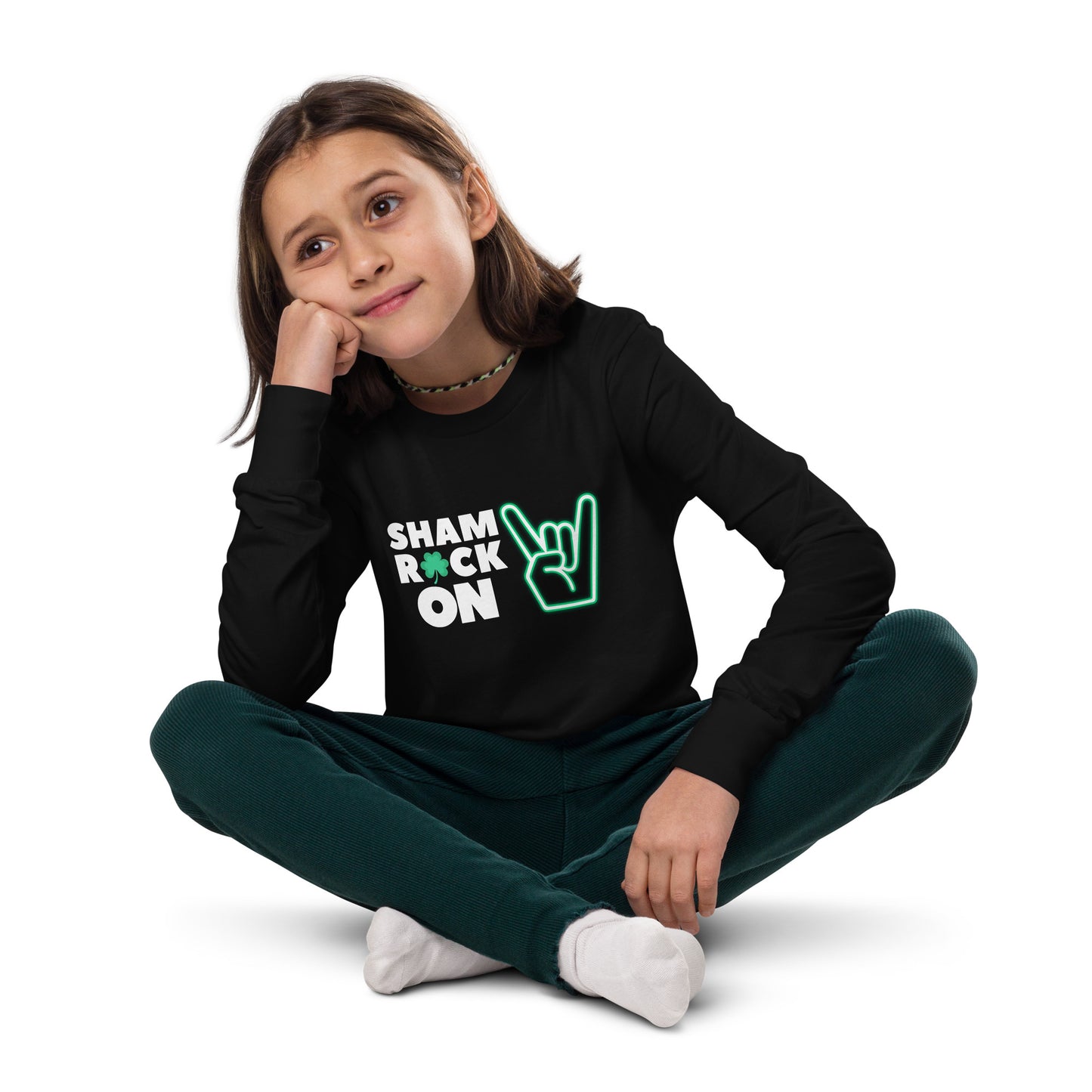 ShamROCK ON Youth long sleeve tee