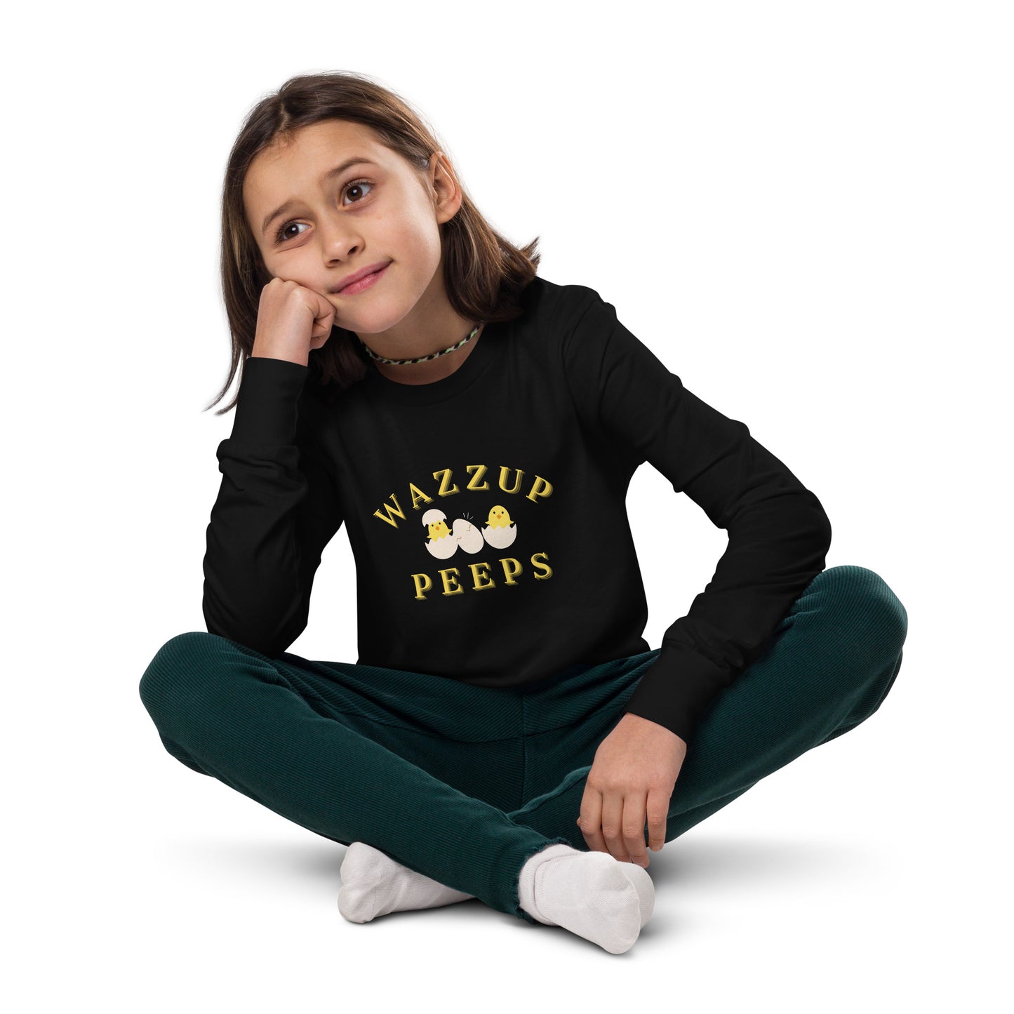 Wazzup Peeps Chicks Youth long sleeve tee