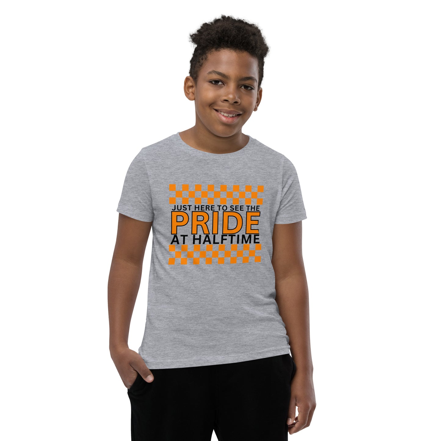 Pride at Halftime Checkerboard Youth Short Sleeve T-Shirt