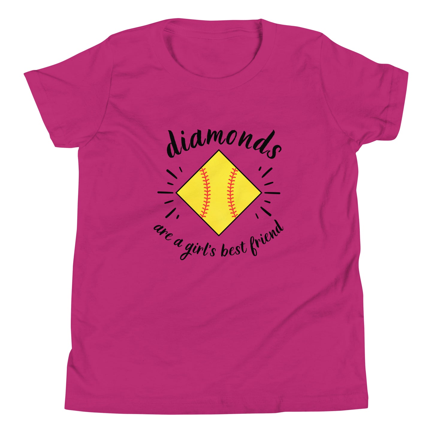 Diamonds are a Girl's Best Friend Youth Short Sleeve T-Shirt