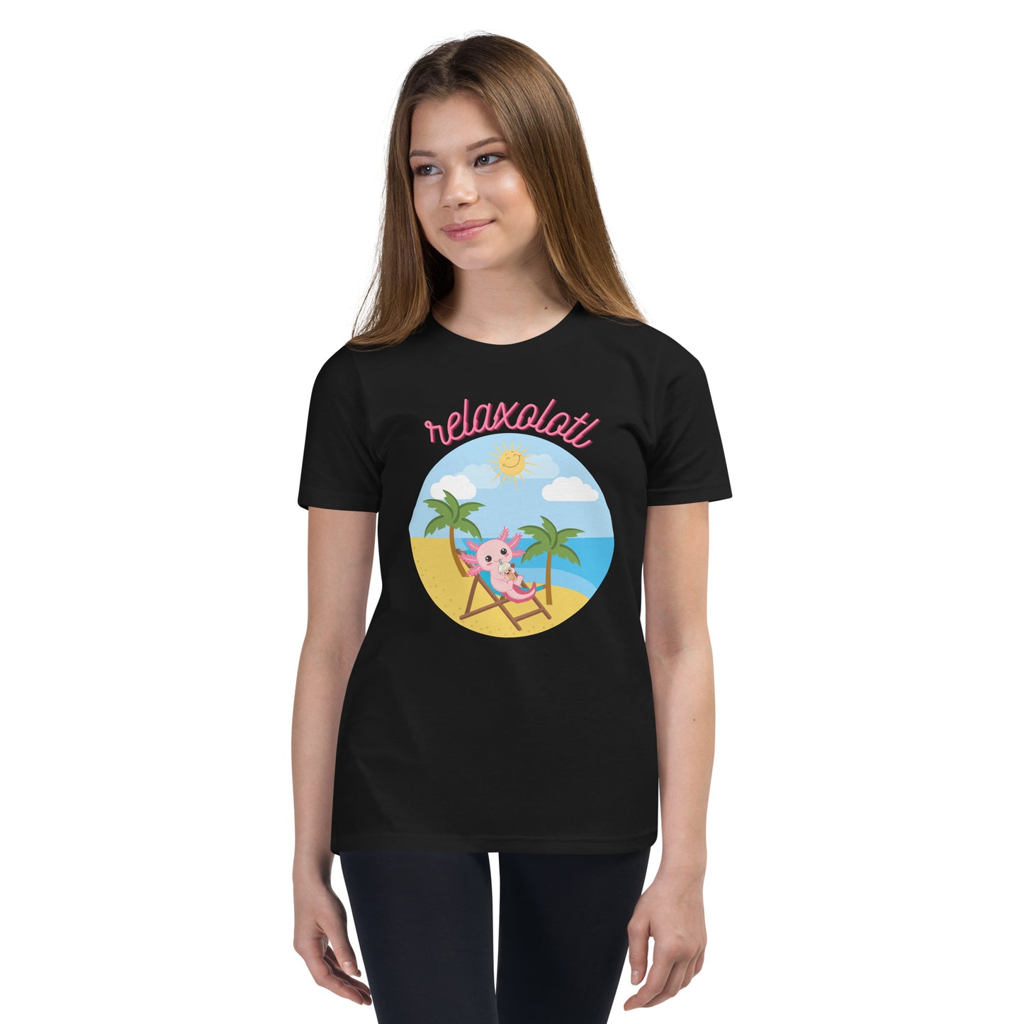 Relaxolotl Youth Short Sleeve T-Shirt
