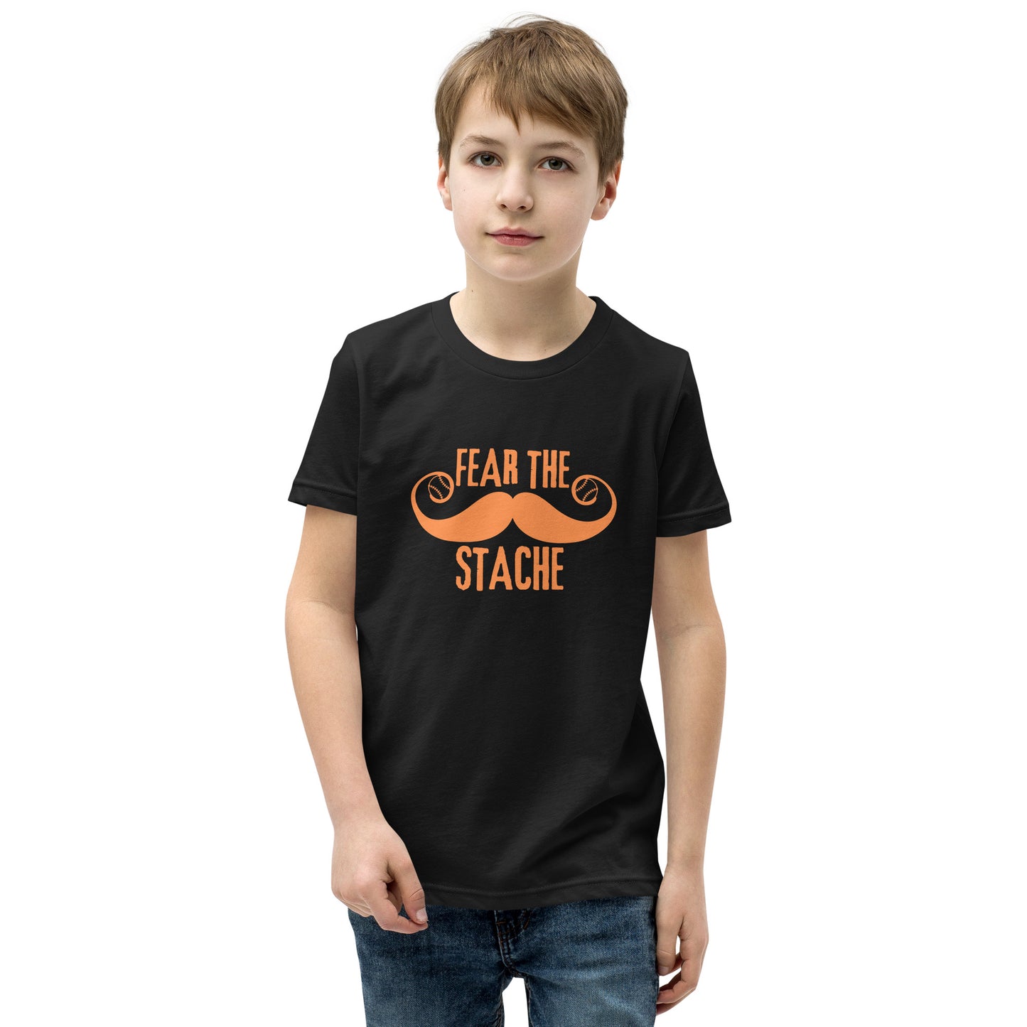 Fear the Stache Youth Short Sleeve T-Shirt