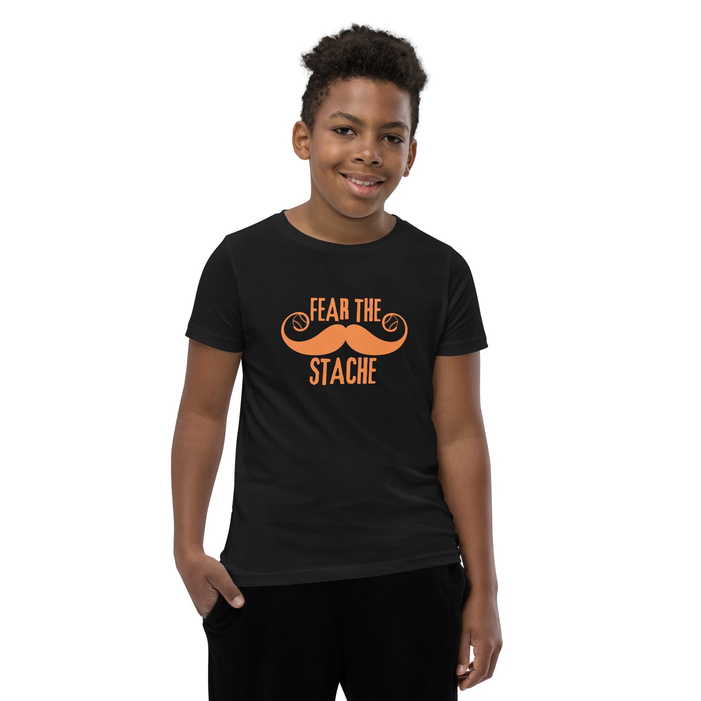 Fear the Stache Youth Short Sleeve T-Shirt