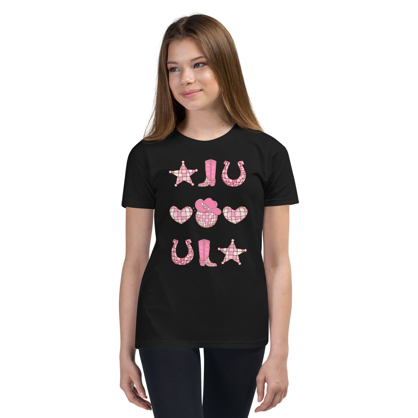 Disco Cowgirl Youth Short Sleeve T-Shirt