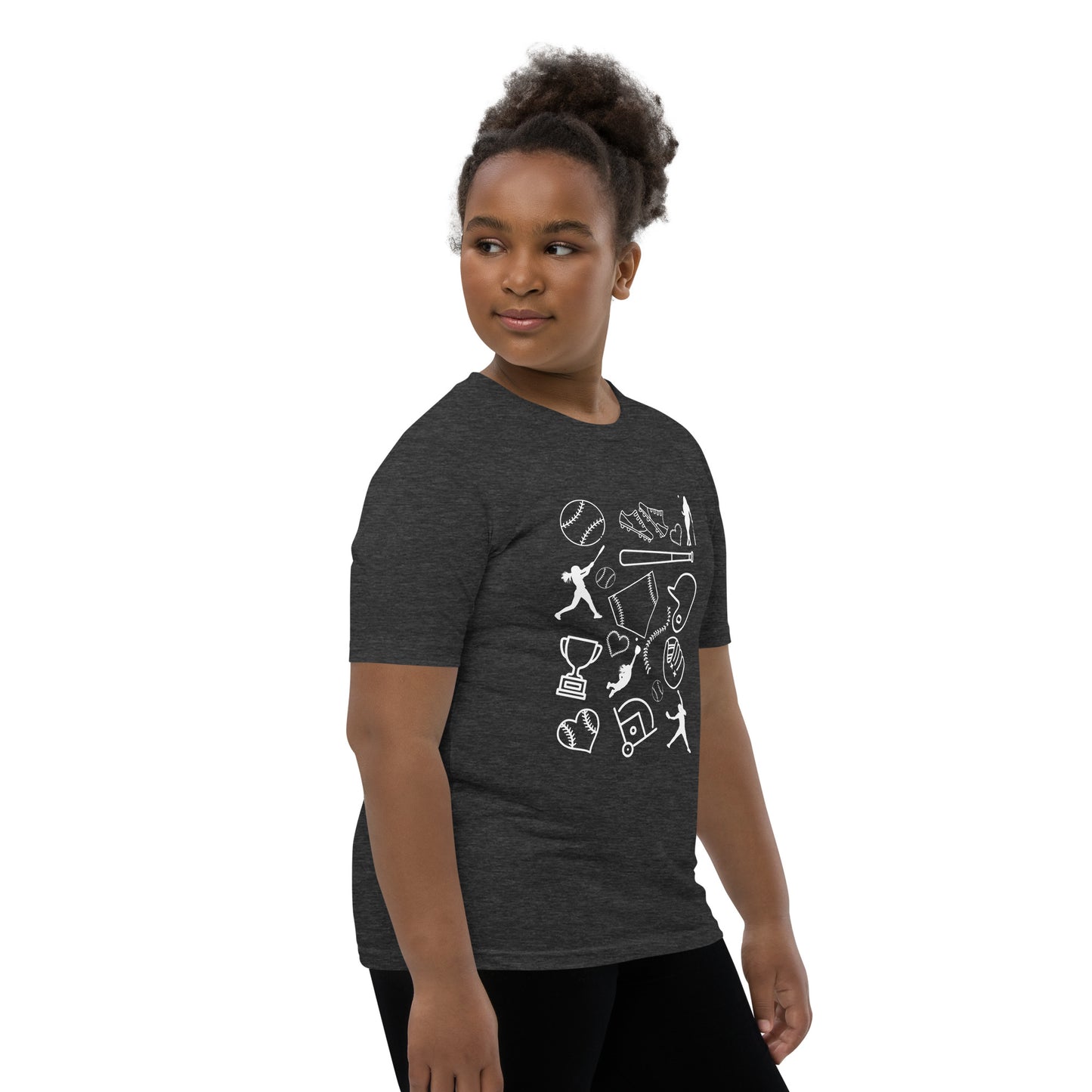 Softball Doodles Youth Short Sleeve T-Shirt