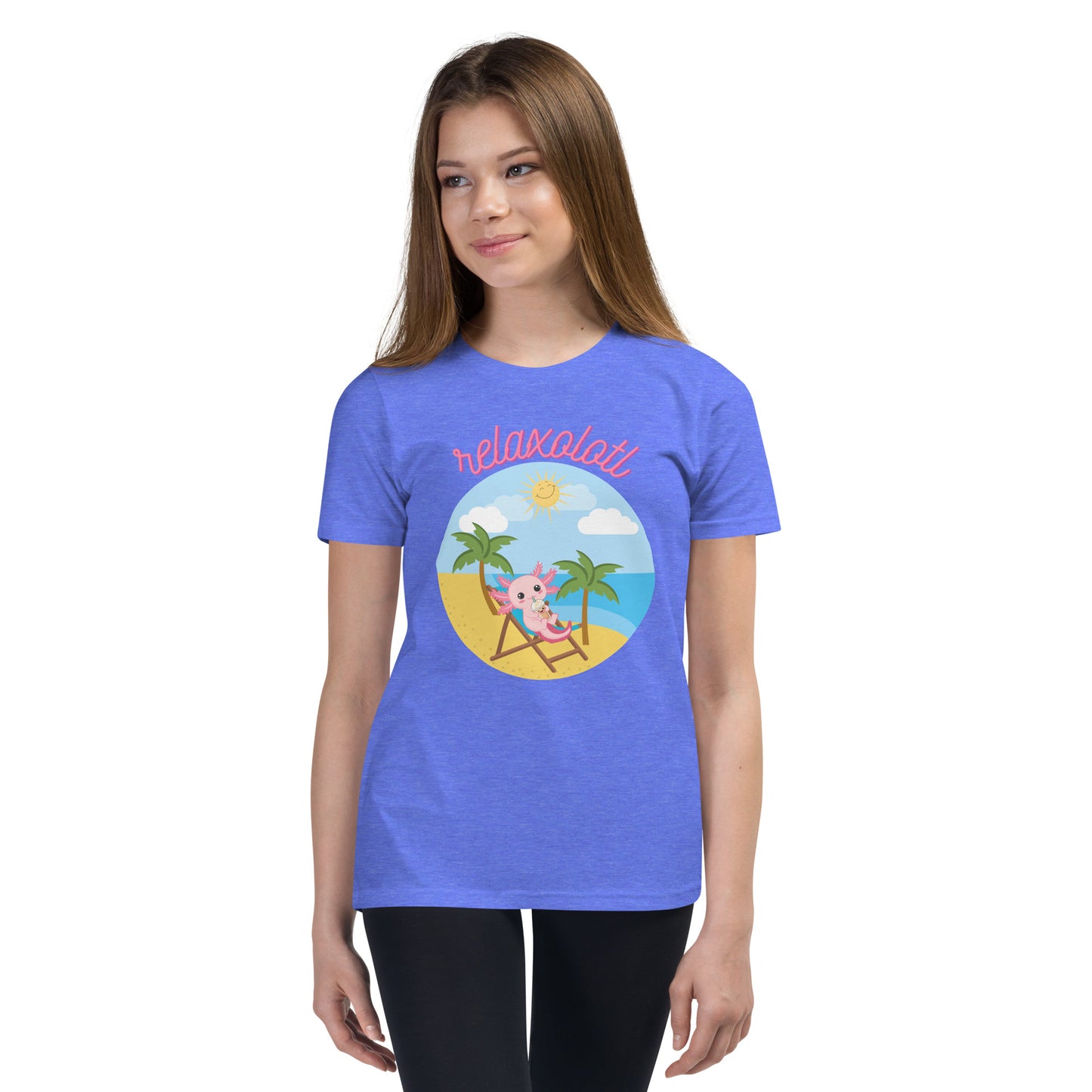 Relaxolotl Youth Short Sleeve T-Shirt