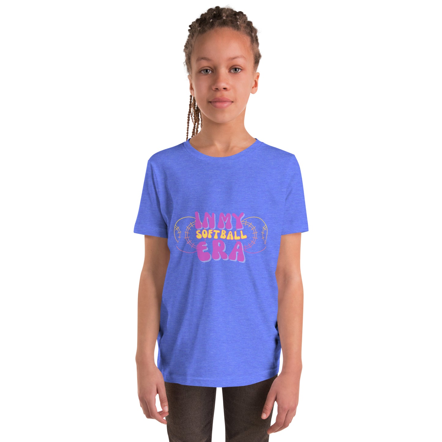 Softball ERA Purple Youth Short Sleeve T-Shirt