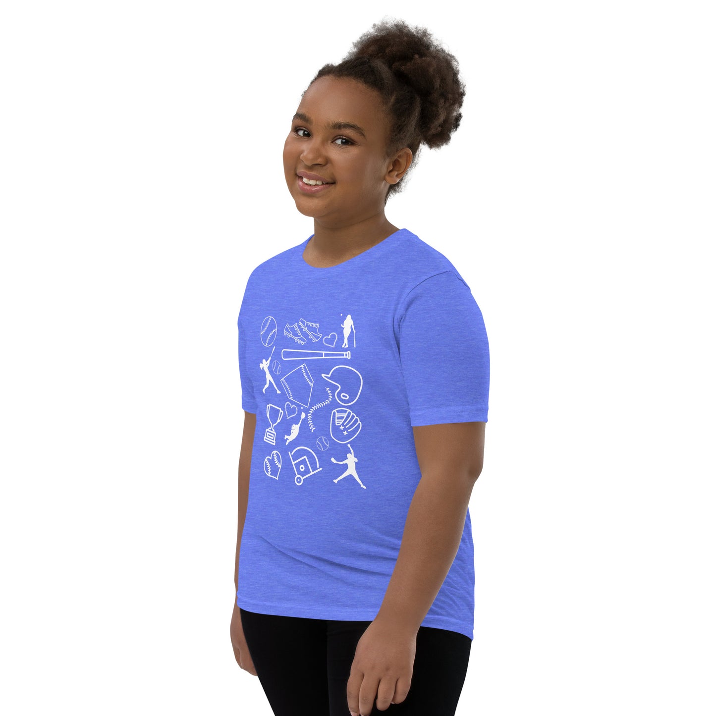 Softball Doodles Youth Short Sleeve T-Shirt