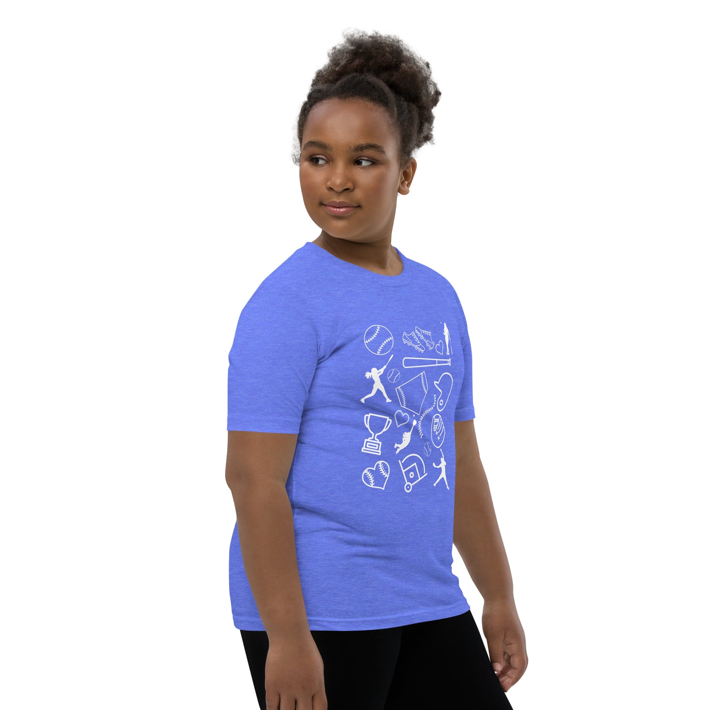 Softball Doodles Youth Short Sleeve T-Shirt