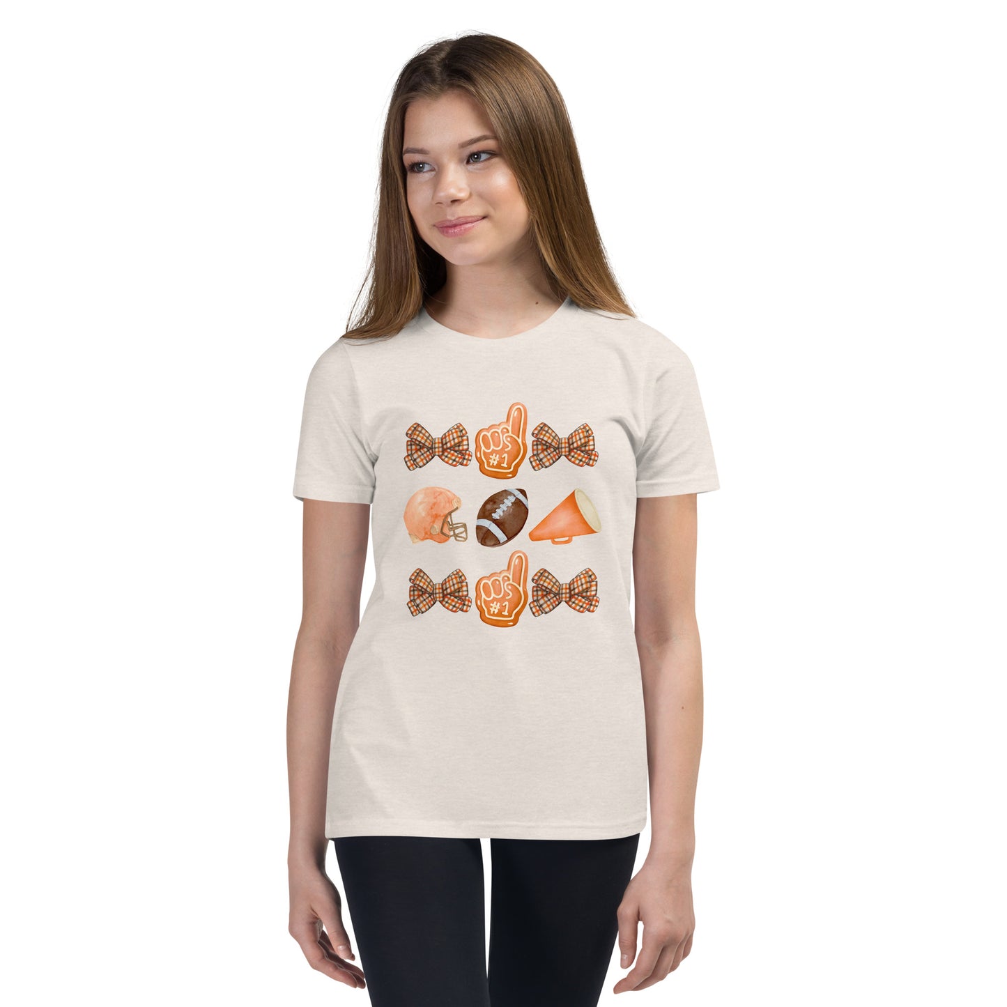 Vintage Football Youth Short Sleeve T-Shirt