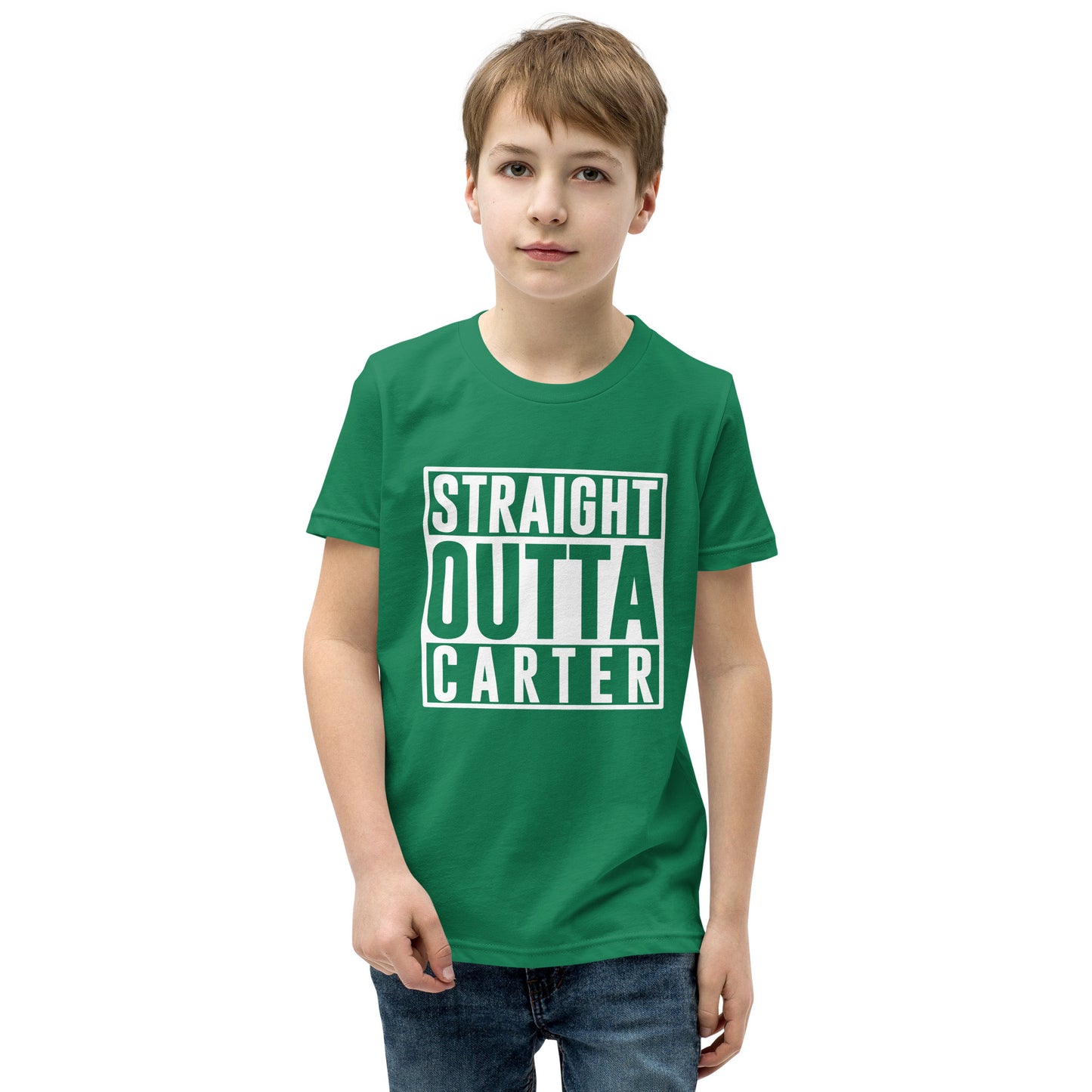 STRAIGHT OUTTA CARTER Youth Short Sleeve T-Shirt