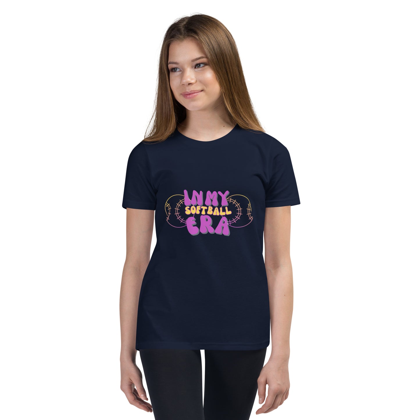 Softball ERA Purple Youth Short Sleeve T-Shirt