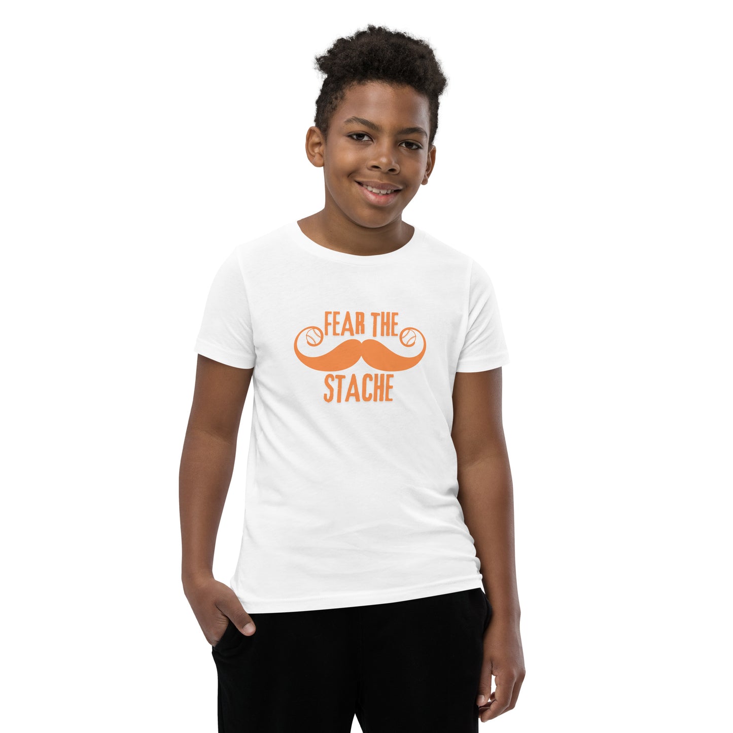 Fear the Stache Youth Short Sleeve T-Shirt