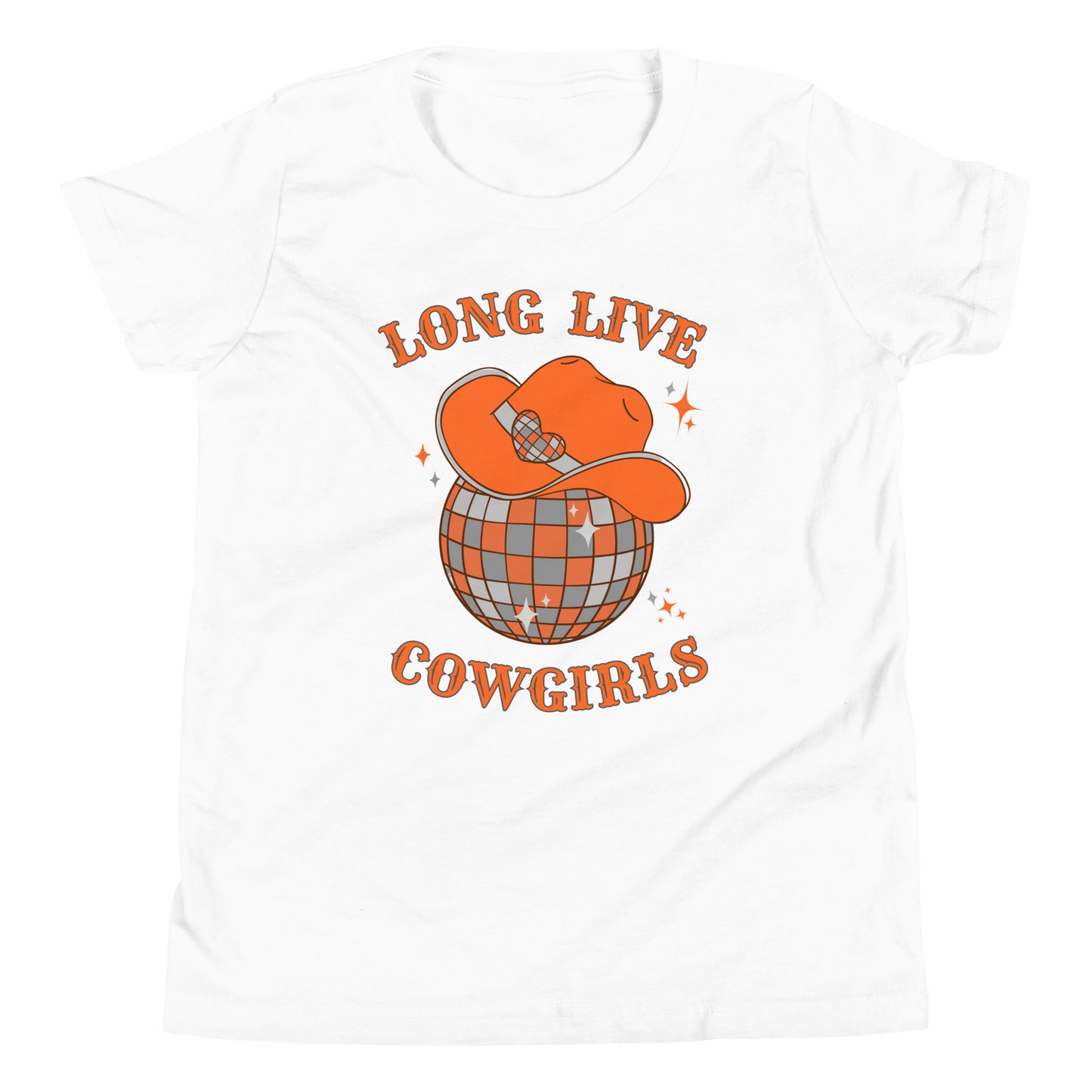 Long Live BIG ORANGE Cowgirls Youth Short Sleeve T-Shirt