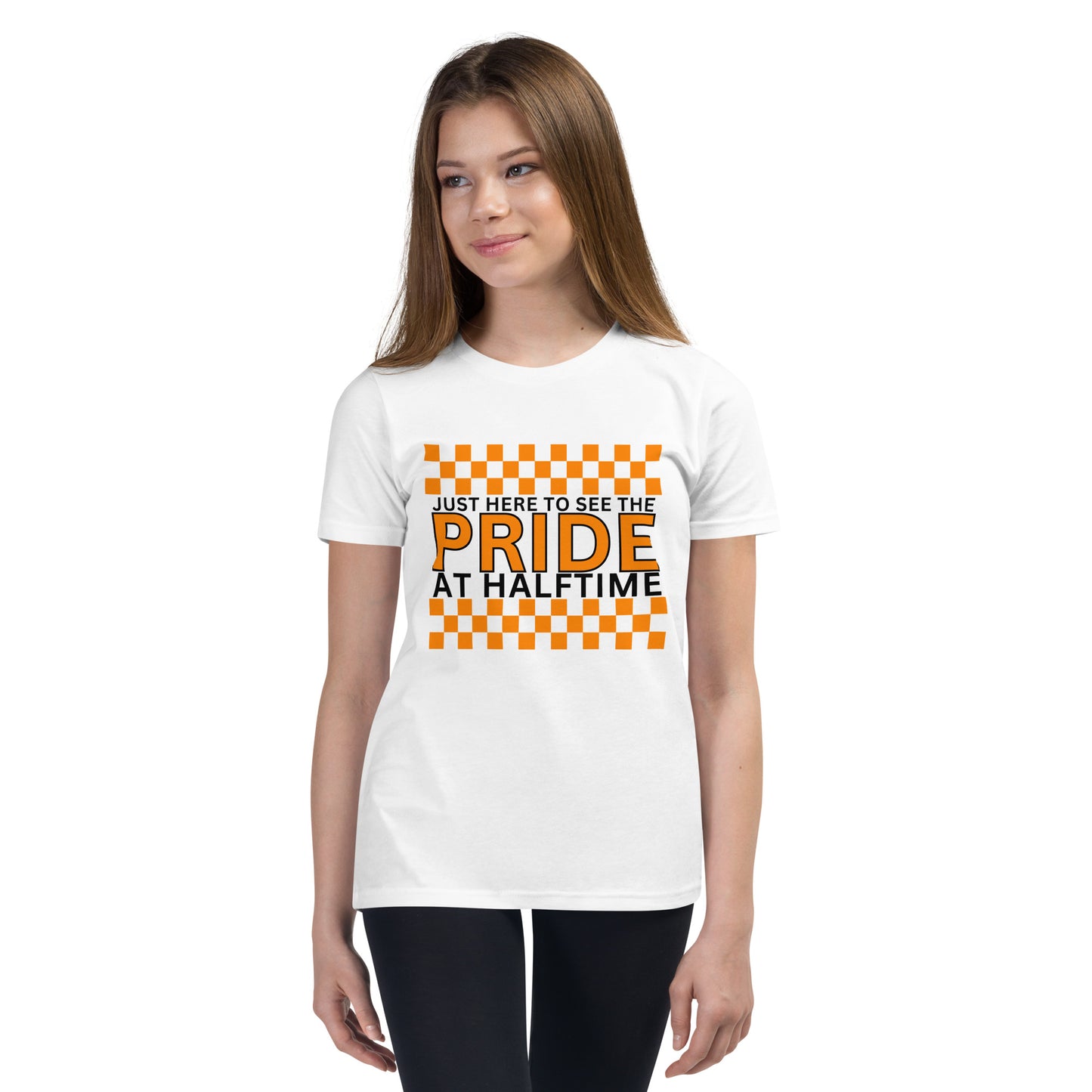 Pride at Halftime Checkerboard Youth Short Sleeve T-Shirt