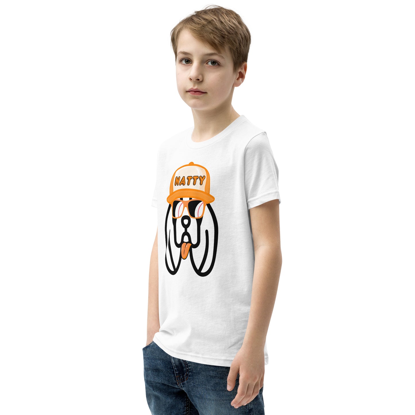 Natty Hound Dog Youth Short Sleeve T-Shirt