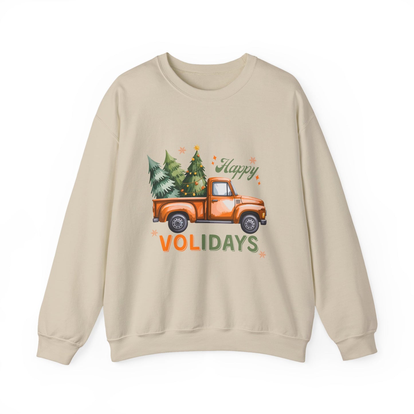 "Happy Volidays" Christmas Tree Pickup Crewneck