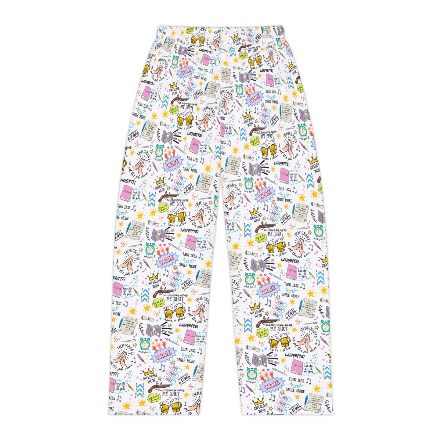 Hamilton-Inspired Women's Pajama Pants — "Don't Throw Away Your Shot" Musical Theatre Lounge Pants