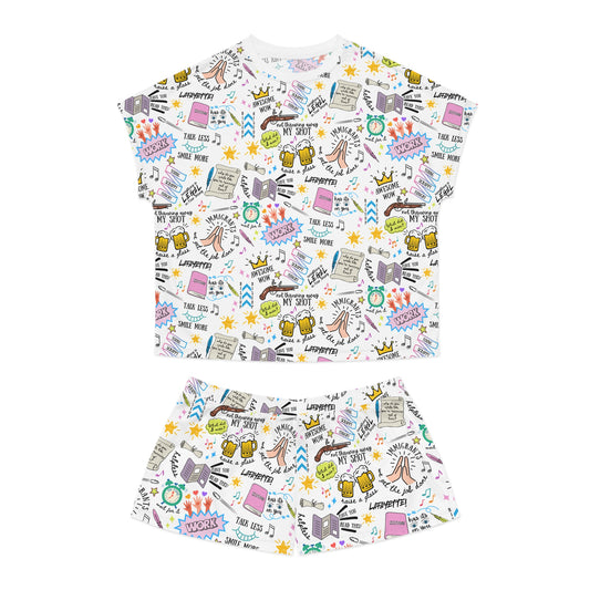 Hamilton-Inspired Women's Short Pajama Set — Doodle Sleepwear