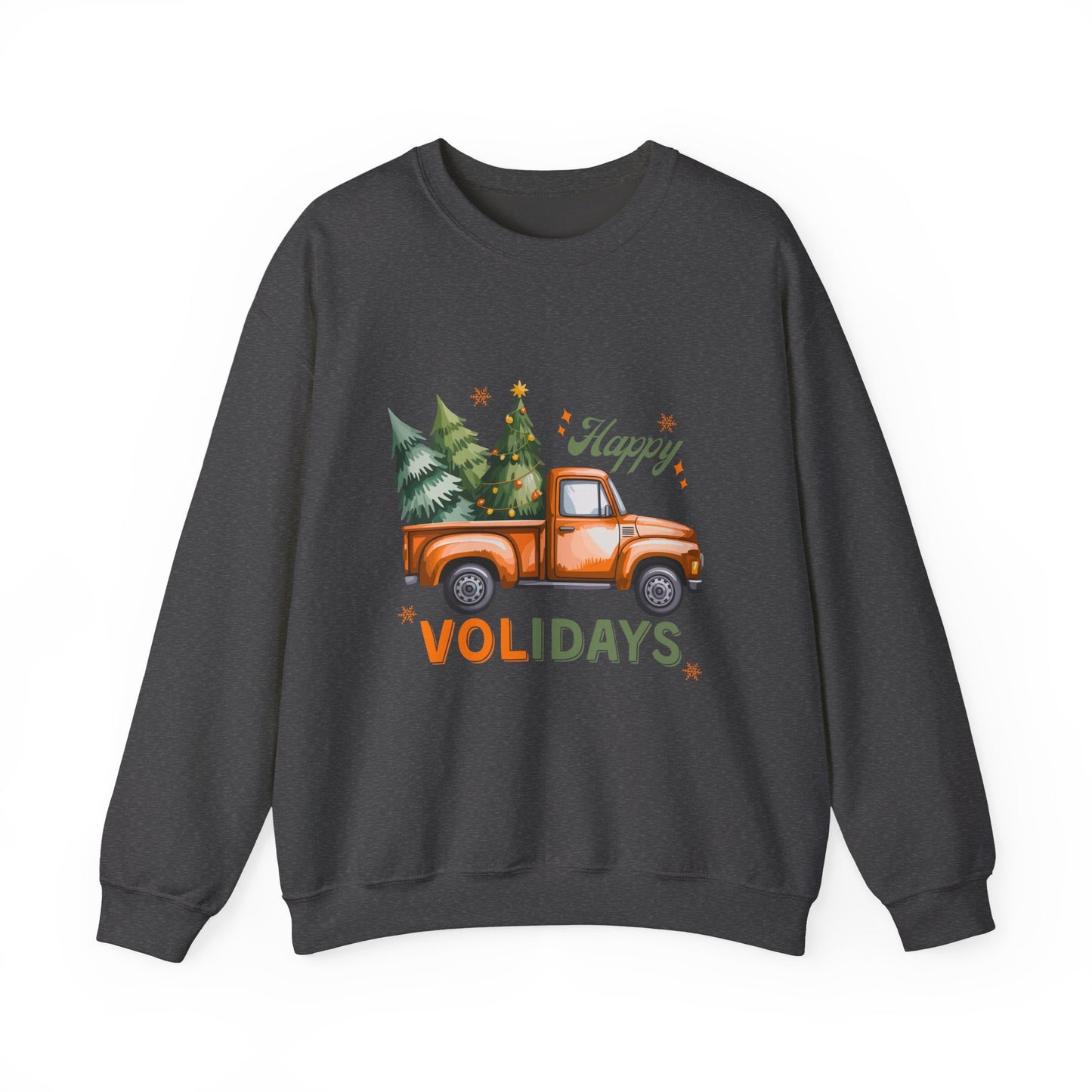 "Happy Volidays" Christmas Tree Pickup Crewneck