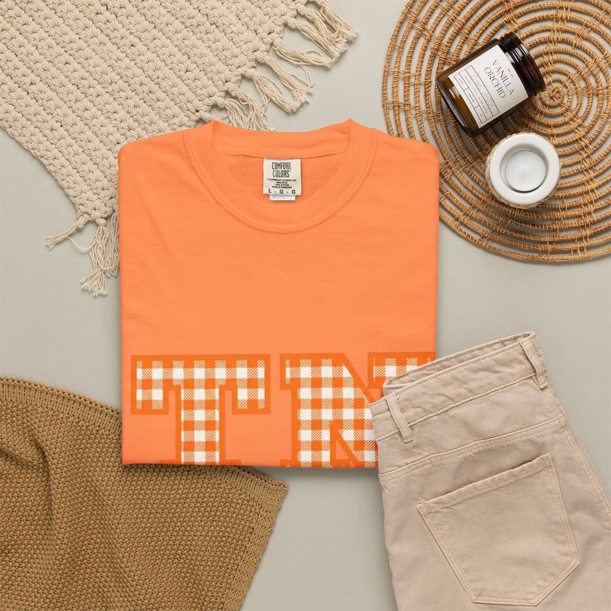 TN Gingham Plaid Graphic T-Shirt – Tennessee Checker Tee