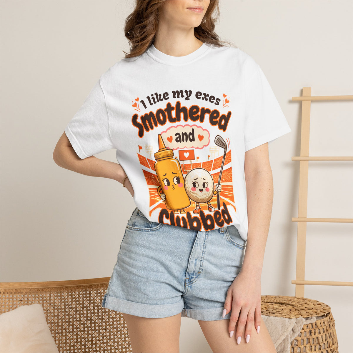 I Like My Exes Smothered and Clubbed T-Shirt