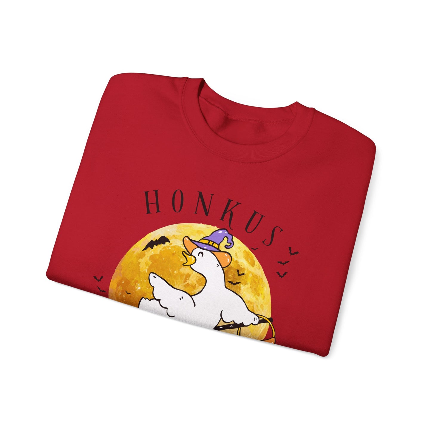 Honkus Ponkus Goose Sweatshirt — Cute Halloween Graphic Crewneck