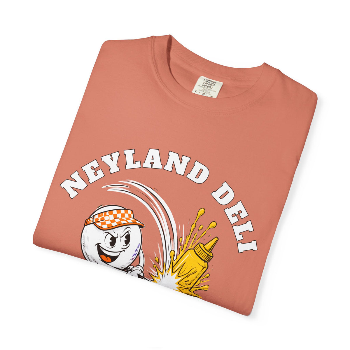 Neyland Deli & Driving Range T-Shirt — Retro Golf Sandwich Shop Tee
