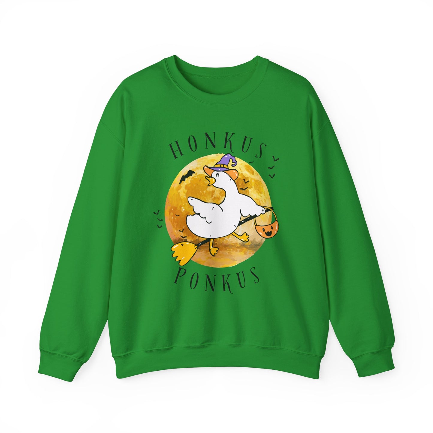 Honkus Ponkus Goose Sweatshirt — Cute Halloween Graphic Crewneck