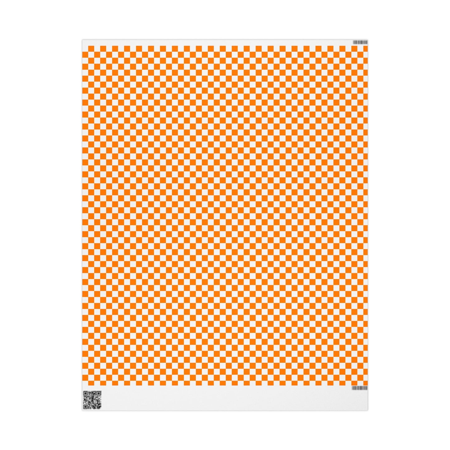 Wrapping Paper Roll — Tennessee Vols Orange & White Checkerboard Gift Wrap