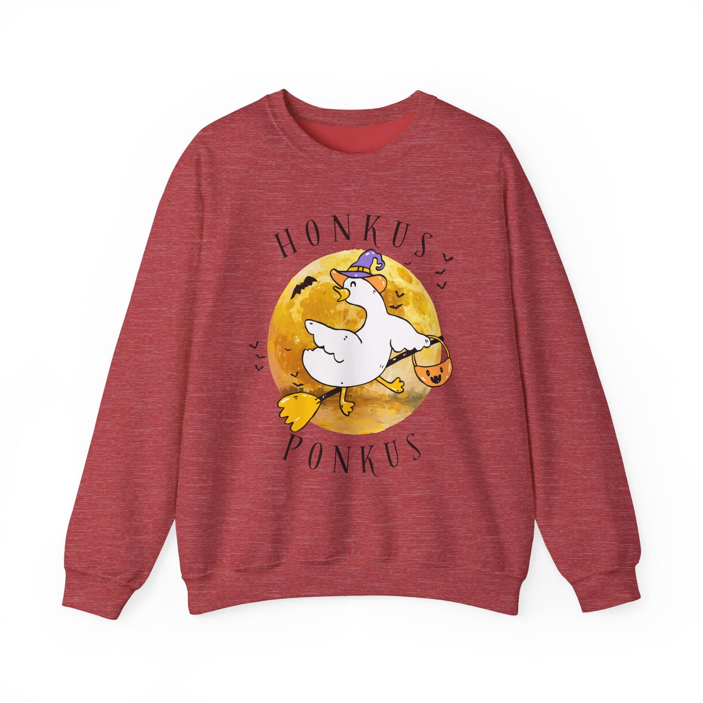 Honkus Ponkus Goose Sweatshirt — Cute Halloween Graphic Crewneck